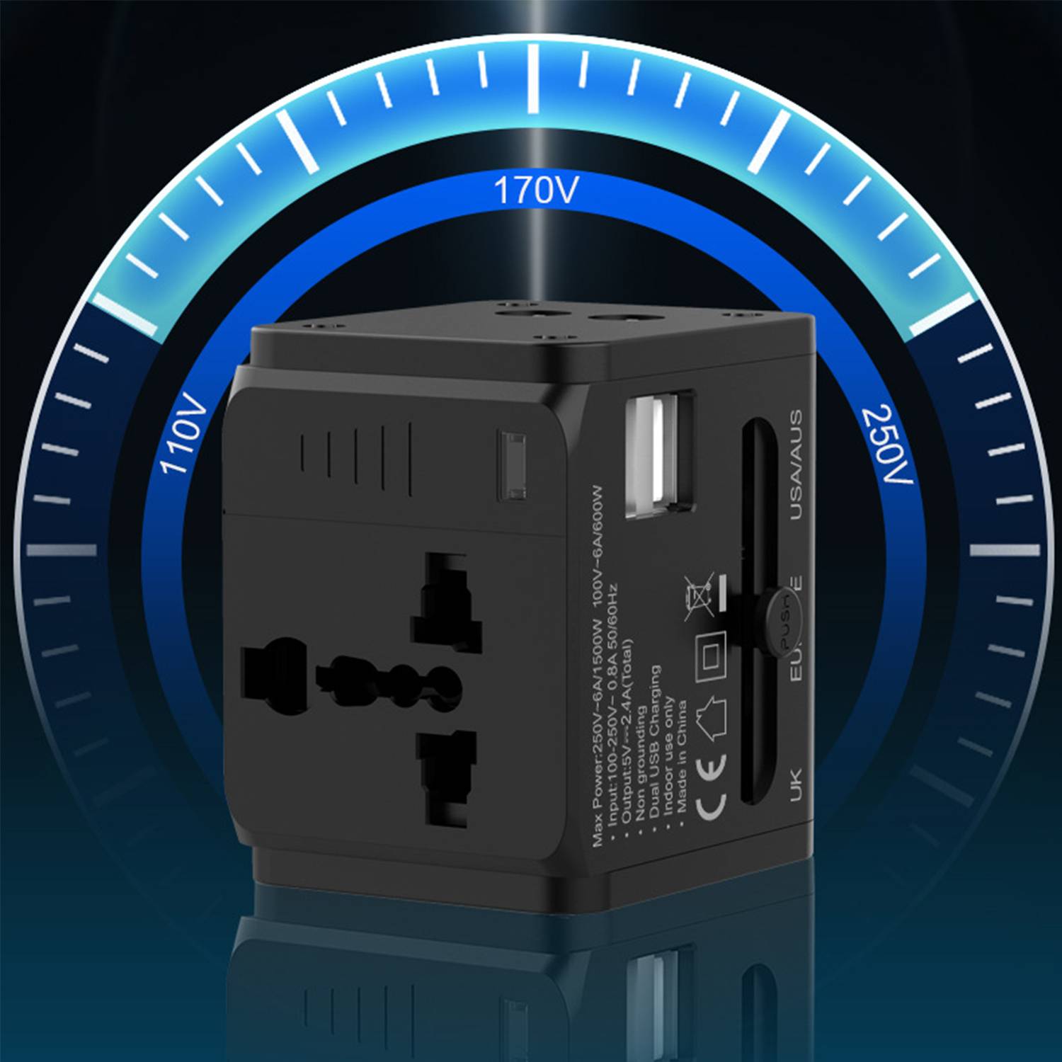 Universal Travel Adapter One International Wall Charger 5