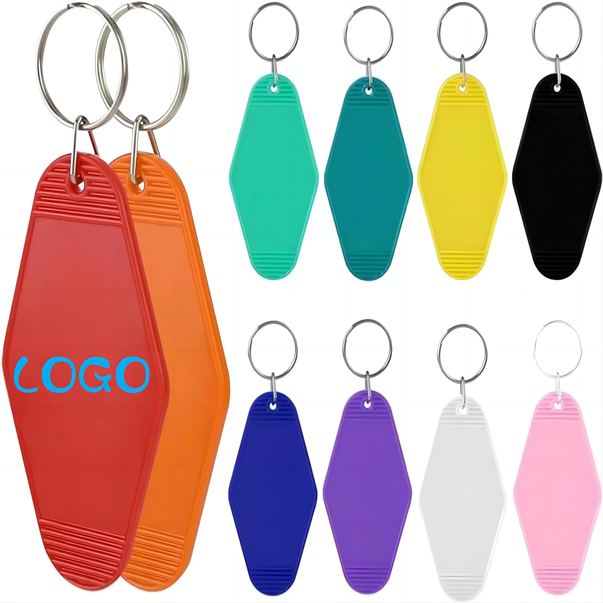 Motel Custom Tag Rhombus Keychains 3