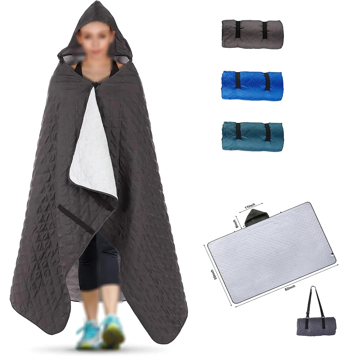 Waterproof Hooded Outdoor Blanket 4