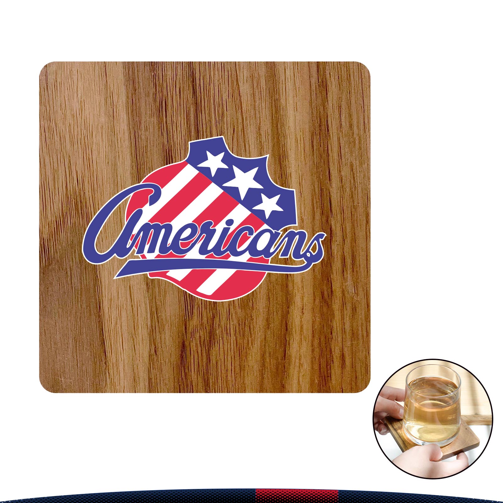 Barijat Walnut Square Coaster 5