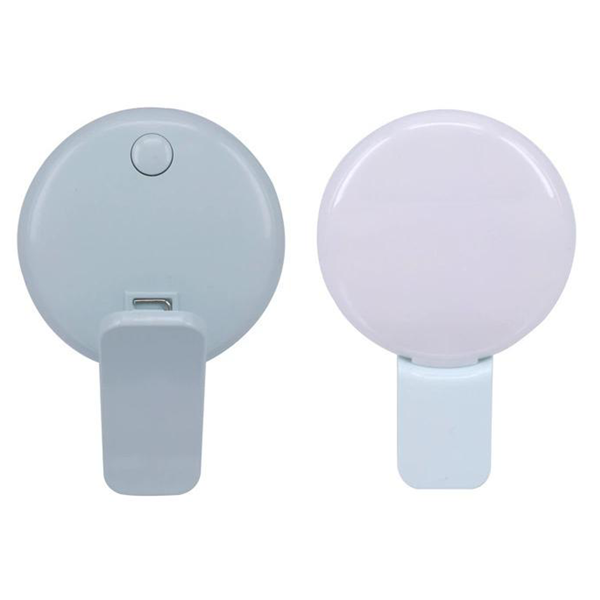 Phone Selfie Round LED Fill Light Recharging w/ Clip 5