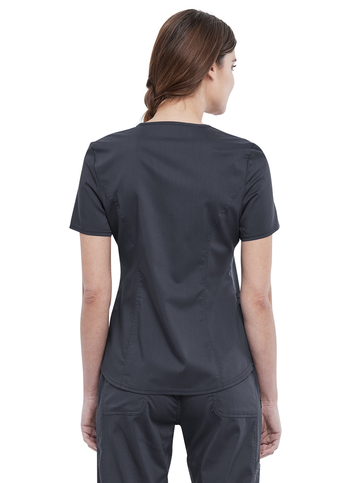 Cherokee - Workwear Revolution - Women's 2-Pocket V-Neck Top 14