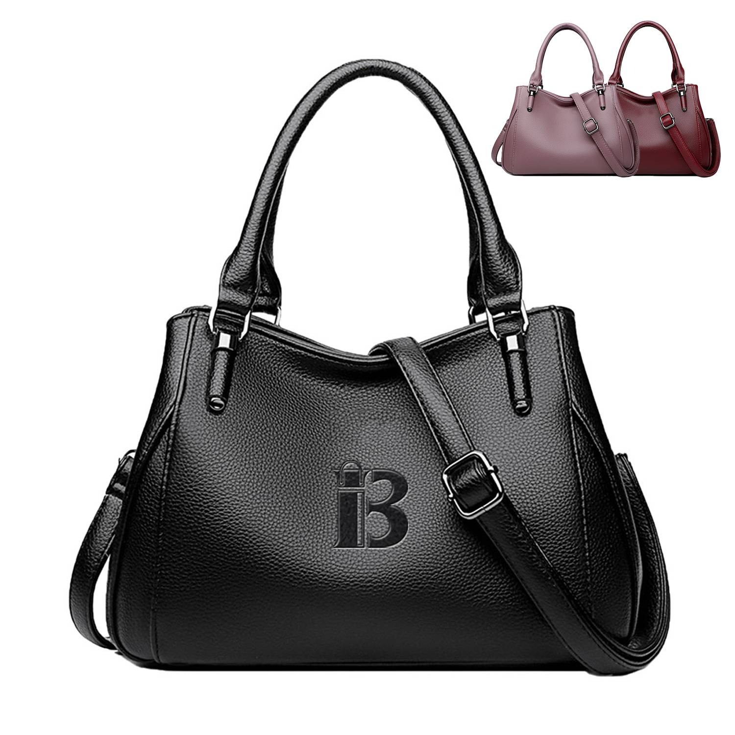 PU Leather Simple Casual Crossbody Shoulder Bag 7