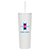 Bradford 24 oz Vacuum Insulated Stainless Steel Tumbler with Straw 48