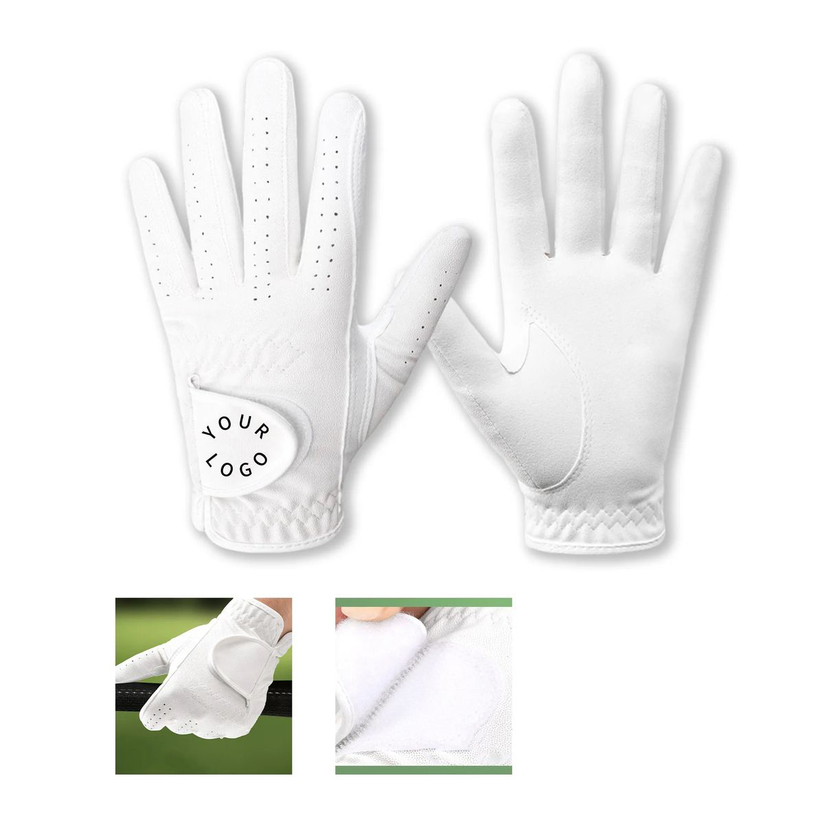 Anti Slip Golf Gloves with Embroidered Logo 2