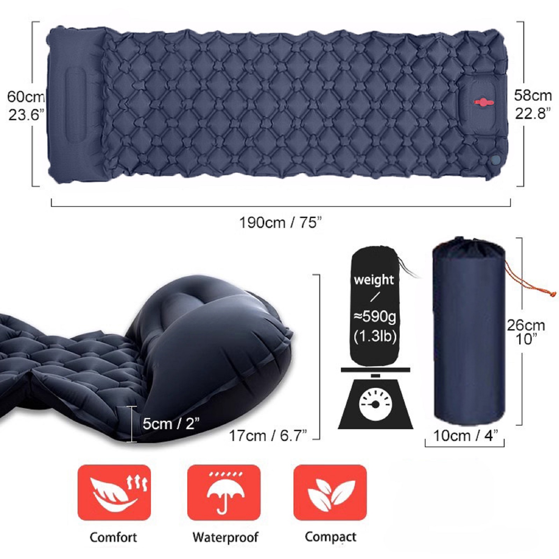 Ultralight Inflatable Sleeping Pad 1