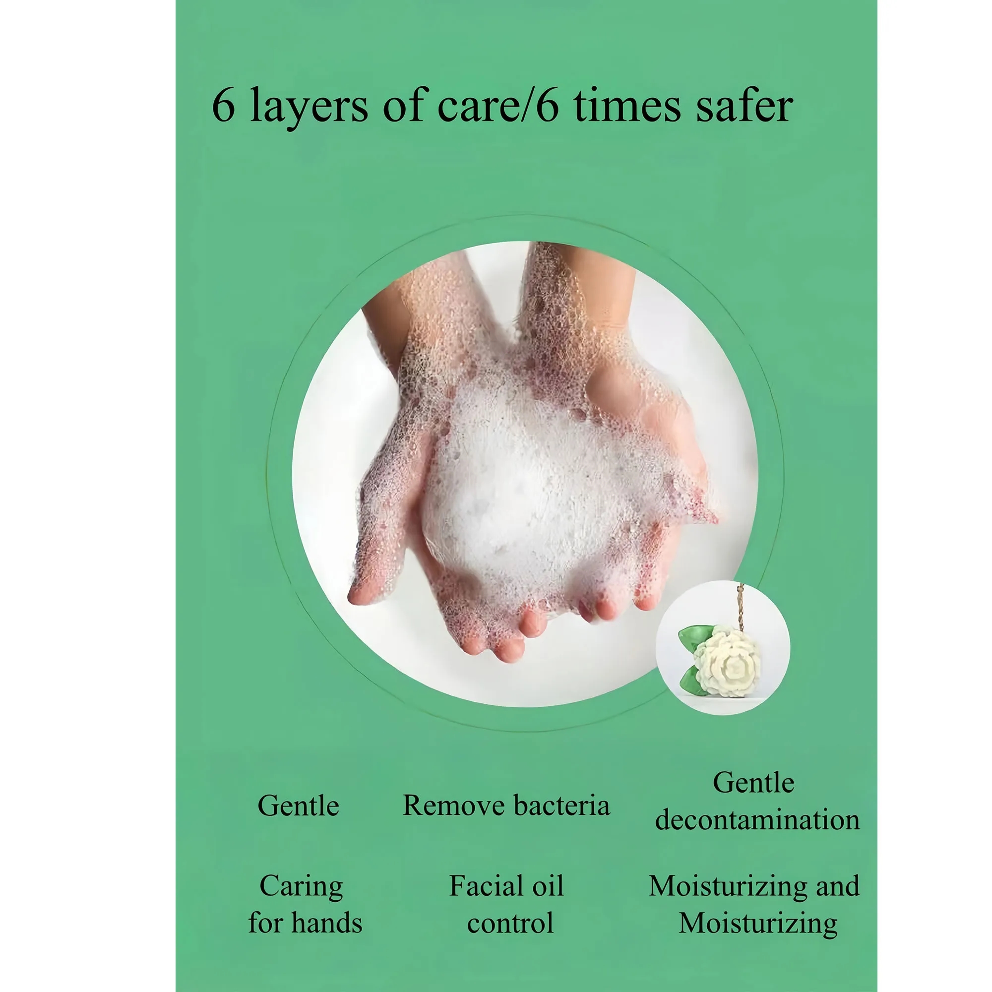 Gentle 3D Fruit Soap For Moisturizing Mite-Removing Bath 8