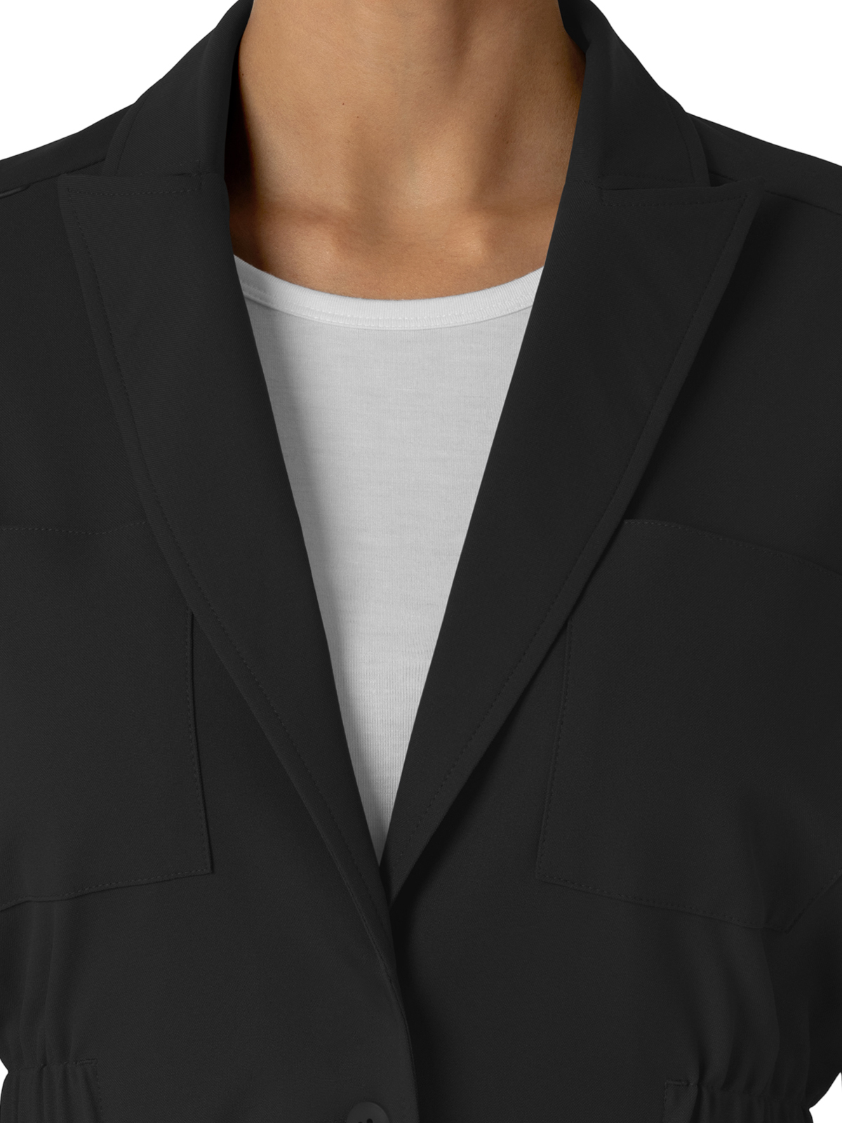 Wink Layers - Women's Blazer Short Lab Coat 4