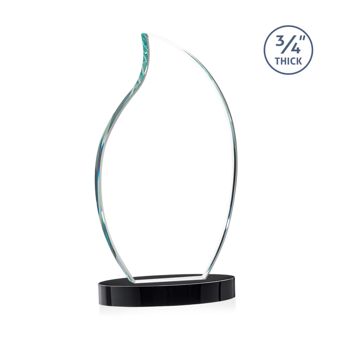 Croydon Flame Award on Alberton Base - Black 4