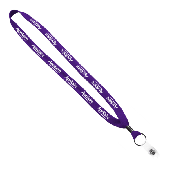 5/8" Polyester Shoelace Lanyard with Metal Crimp & Split-Ring 19
