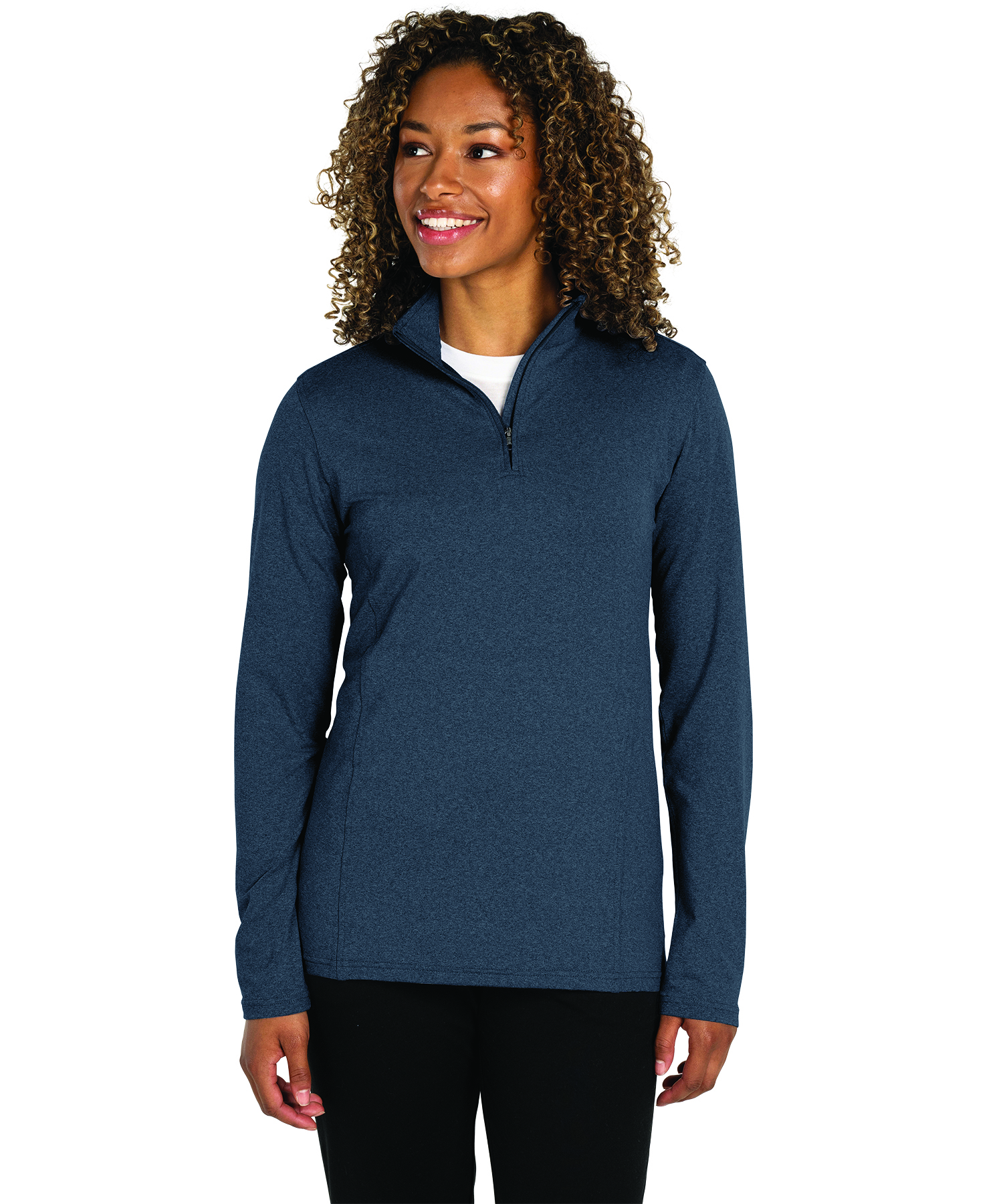 Women's Heathered Eco-Logic Stretch Quarter Zip 22