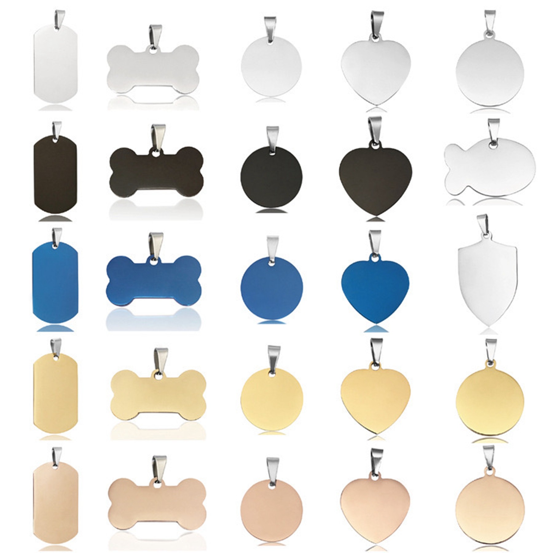 Stainless Steel Dog Tag Titanium Steel Military Tag 3