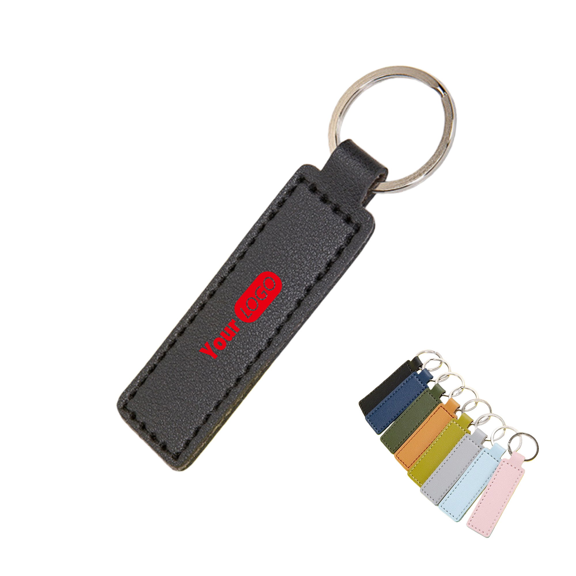 Custom Logo Leather Keychain 7