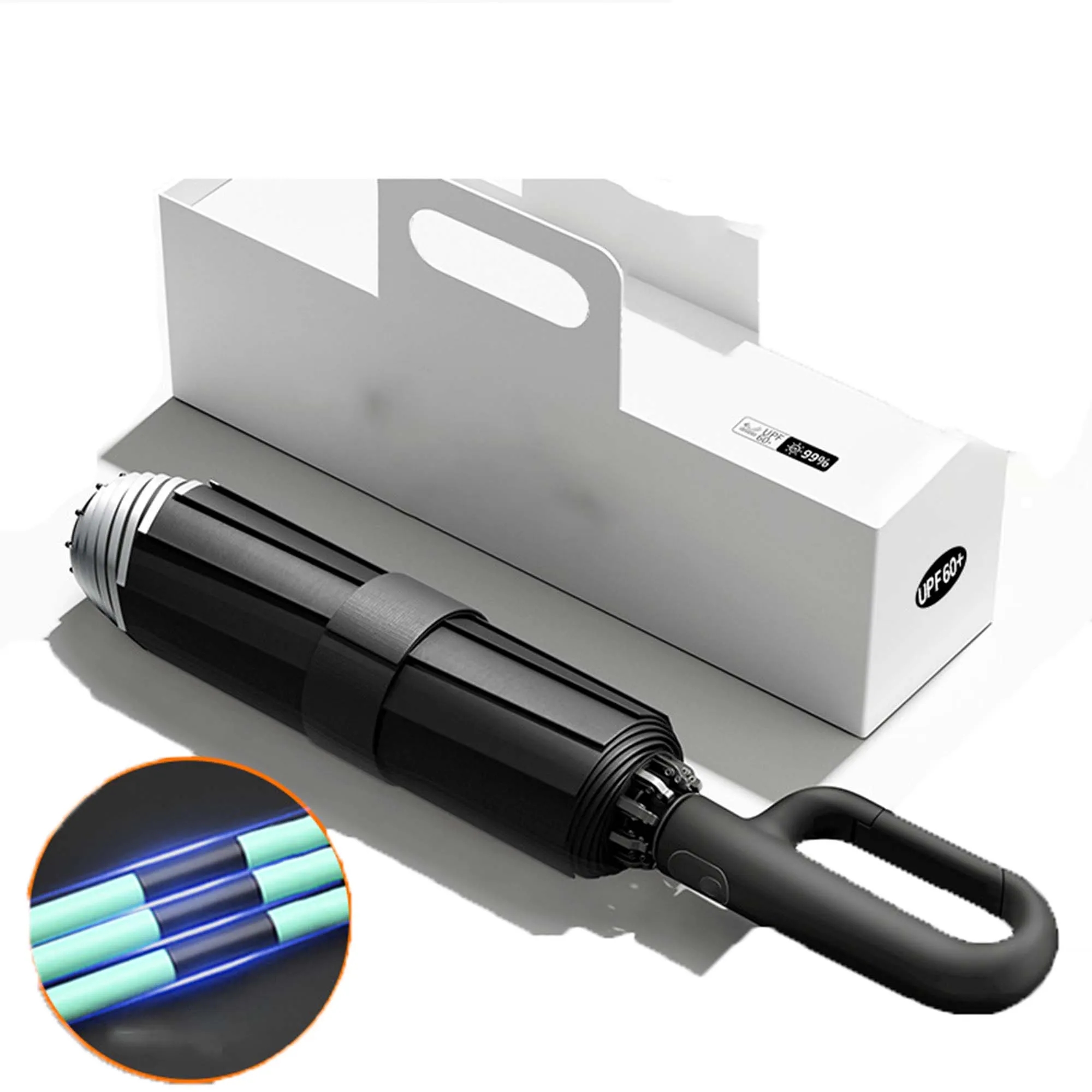 Buckle Design Foldable Reverse Umbrella 2