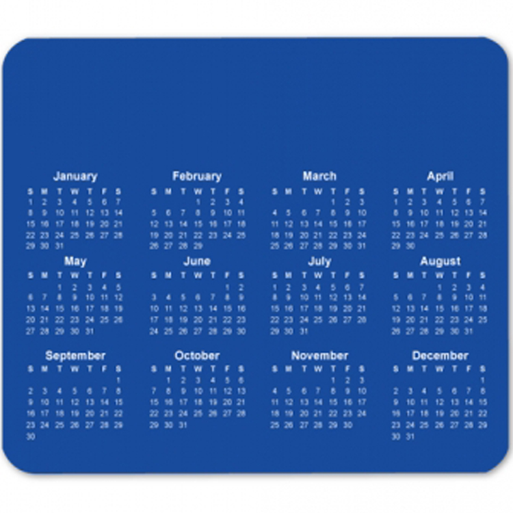 2026 Custom Horizontal Calendar Mouse Pad 2