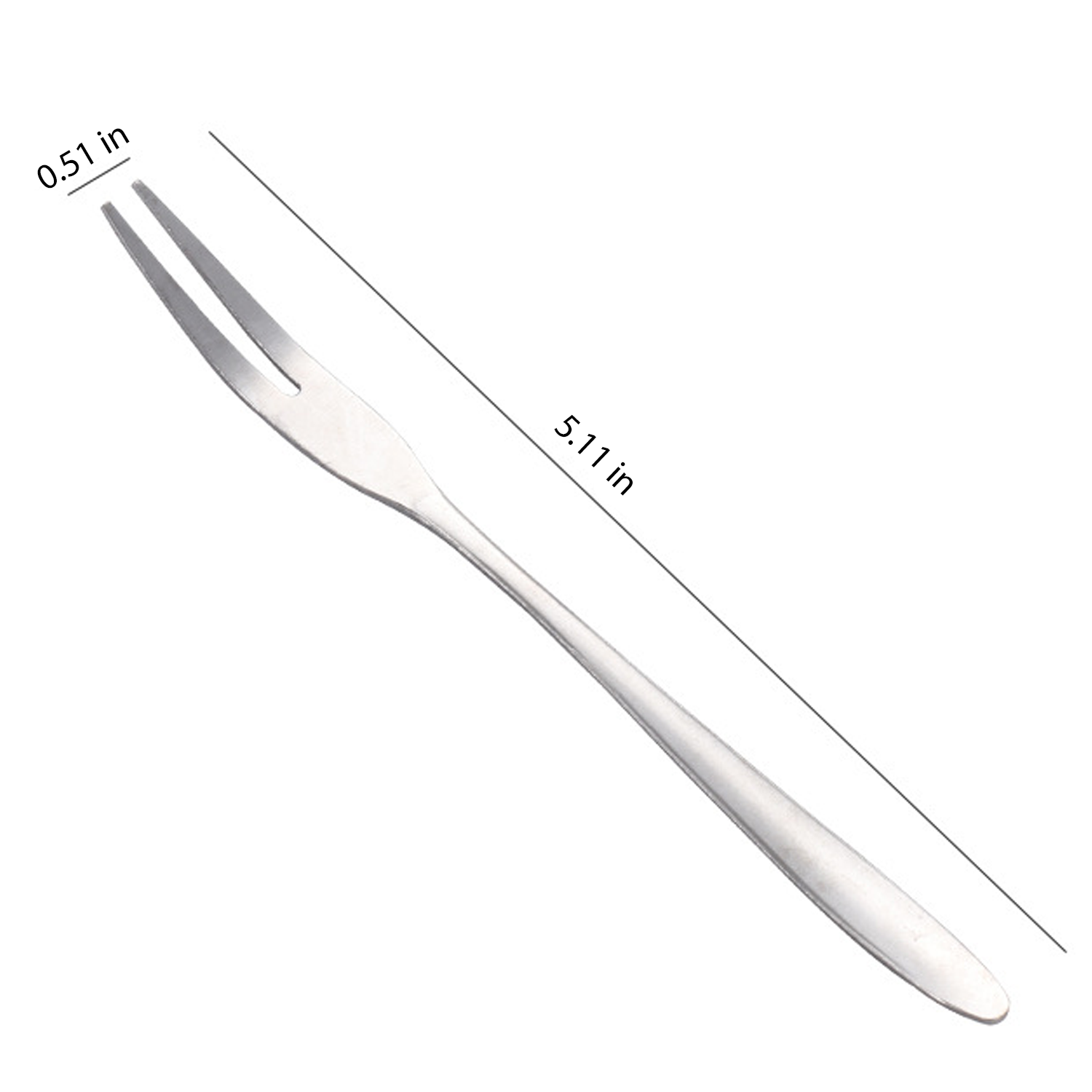 Stainless steel long handled kimchi fork 4