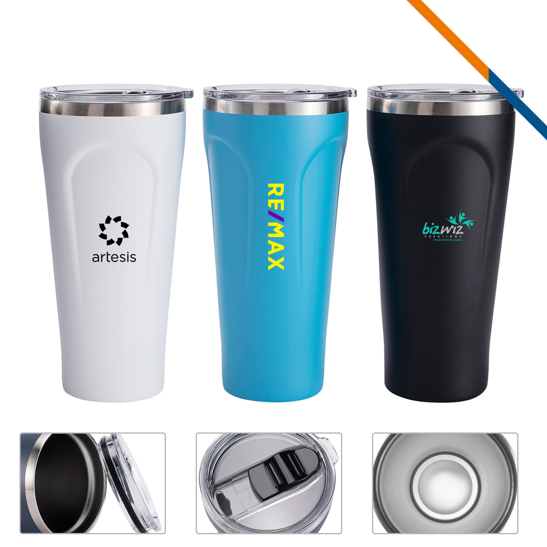 Bydrinks Vacuum Mug – 30 OZ., custom tumbler with logo imprint 2