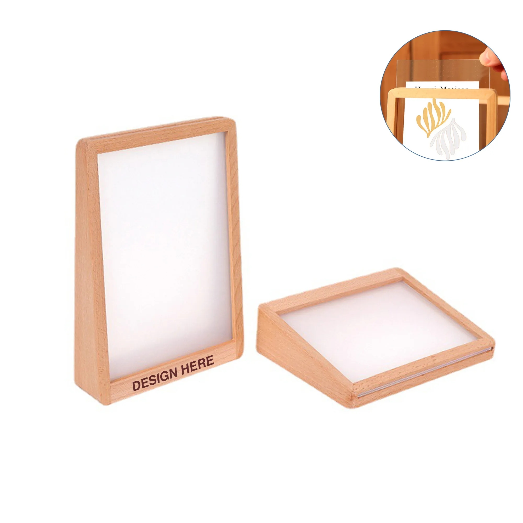 Trapezoidal Wooden Picture Frame MOQ 50 PCS 2