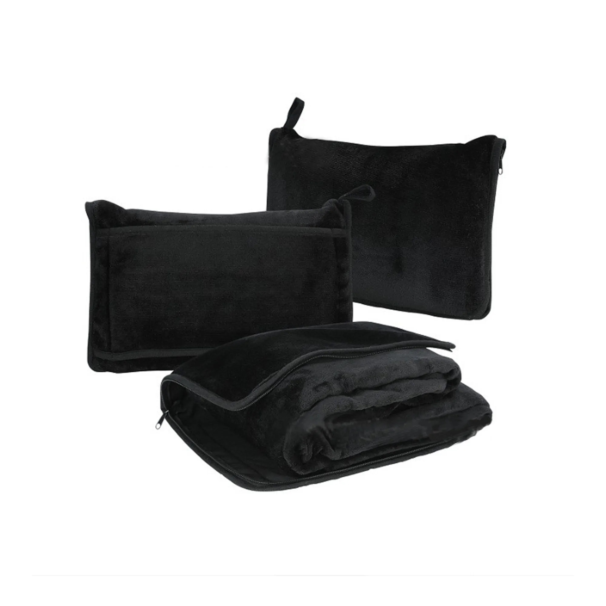 Custom Foldable Flannel Travel Blanket 1