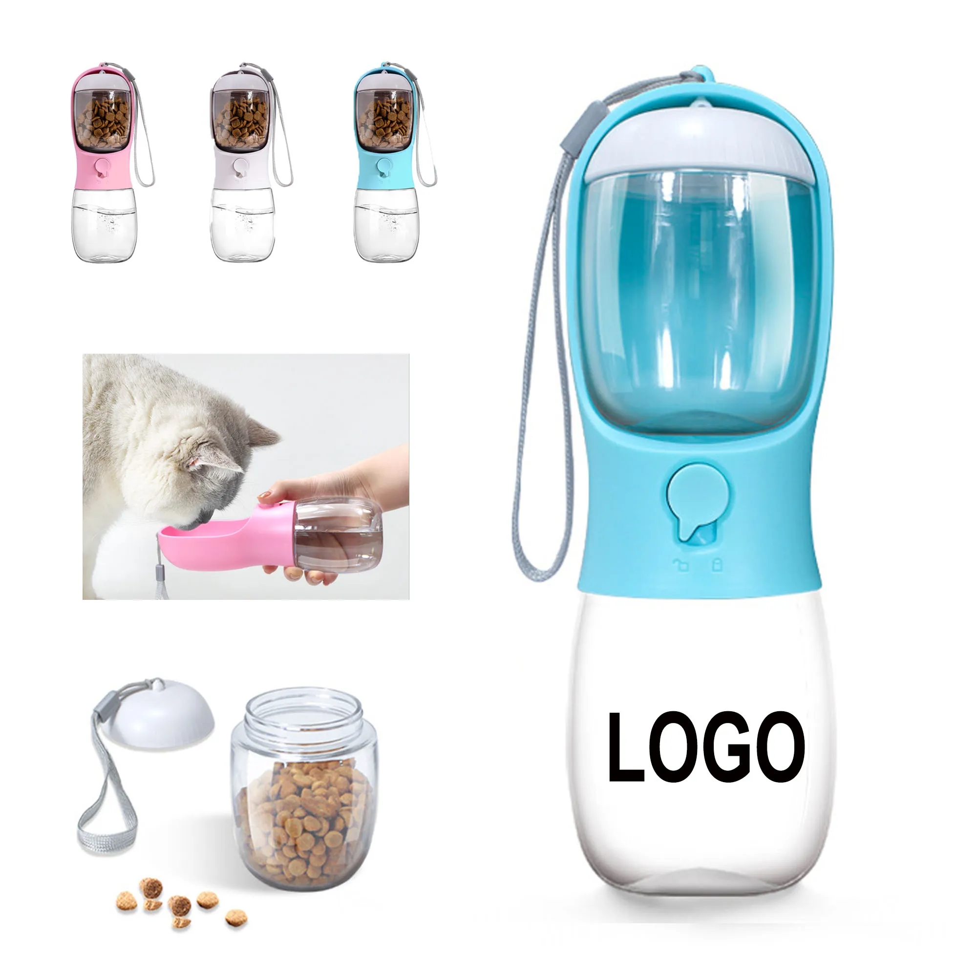 300ML Customized Pet Outdoor Water Food Cup 1