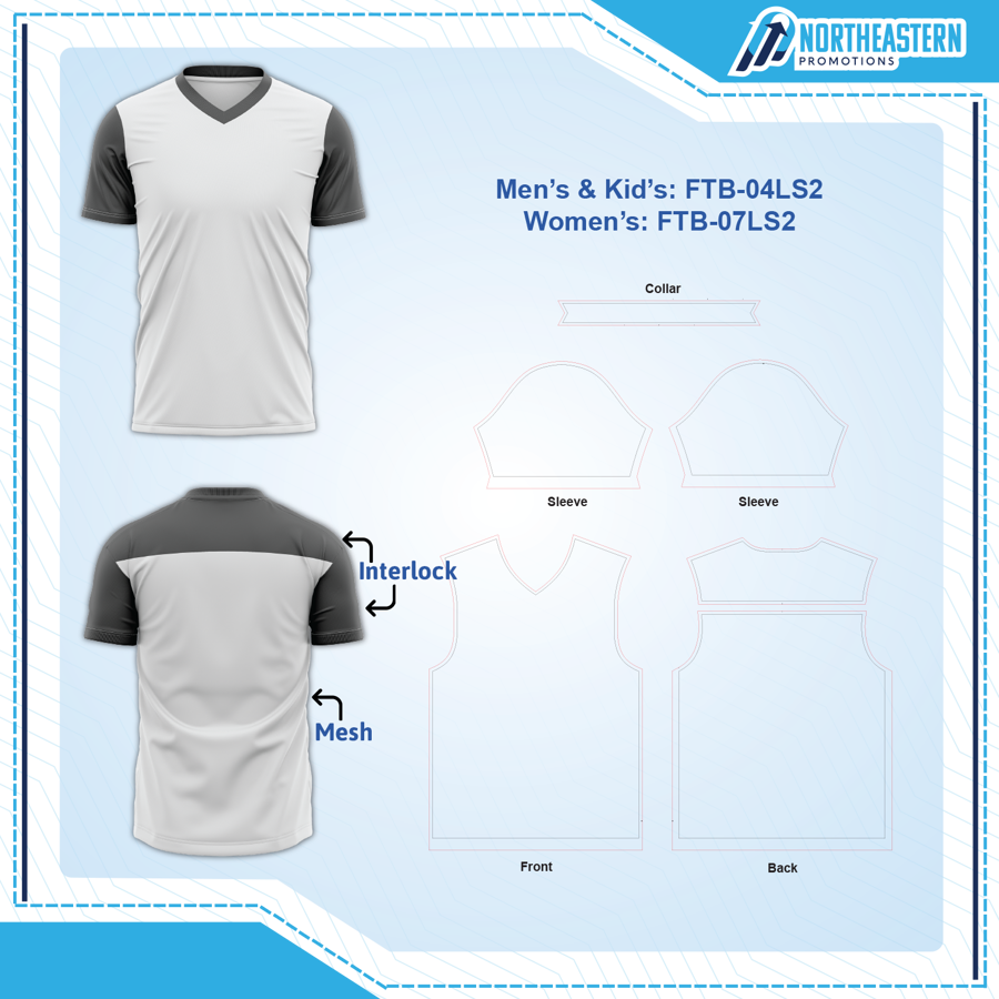 Women's Lightweight Sublimation Football Fanwear Jersey - Style 2 8
