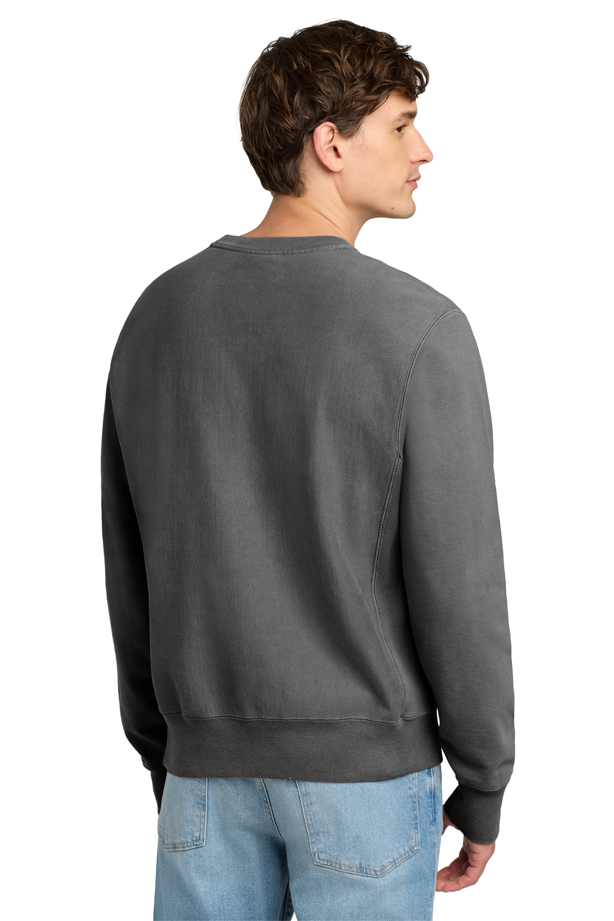 Champion Reverse Weave Garment-Dyed Crewneck Sweatshirt. GDS149 9