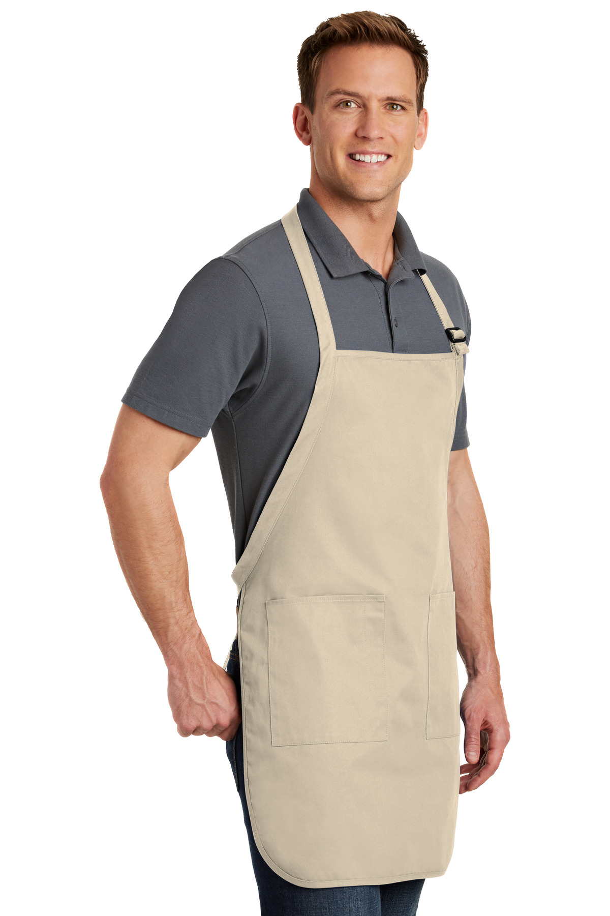 Port Authority Full-Length Apron with Pockets. A500 6