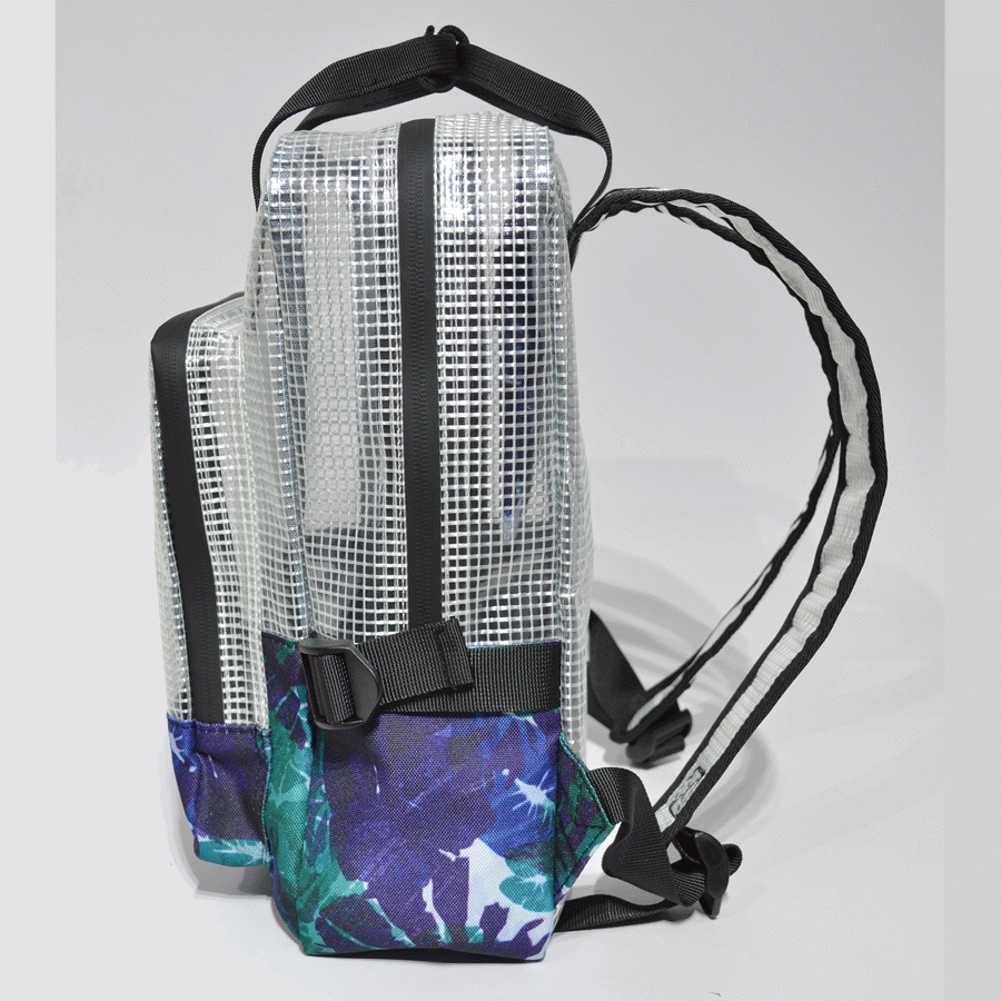 Grid PVC Backpack w/ Bottom Sublimation 10