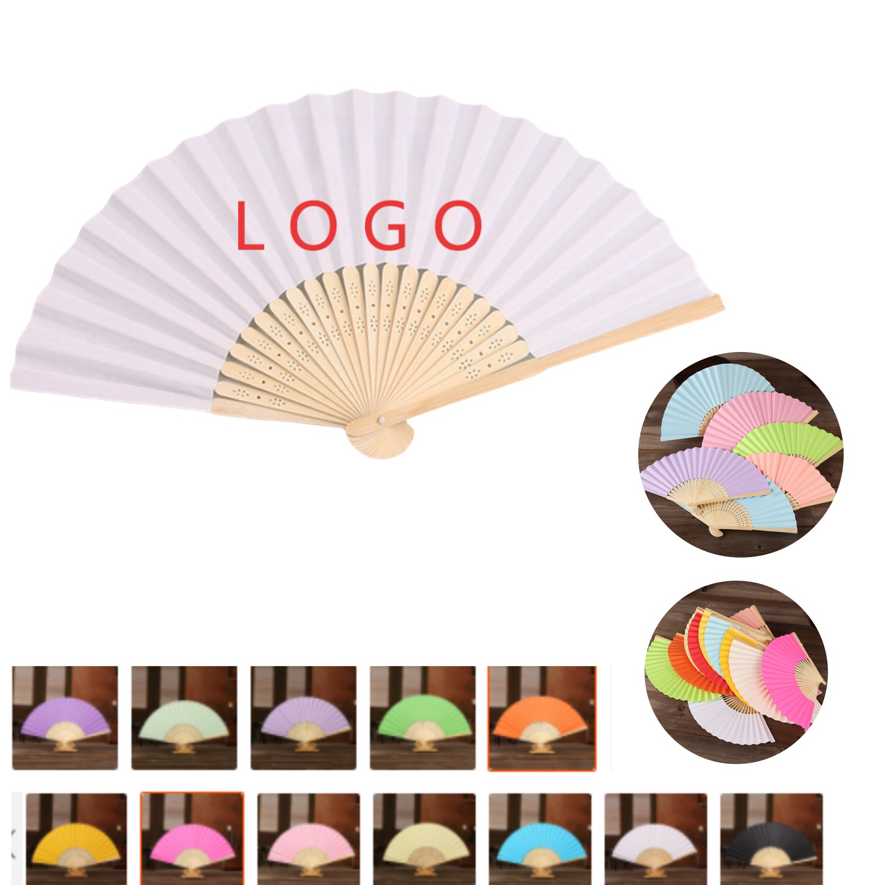 Foldable Bamboo Fans 3