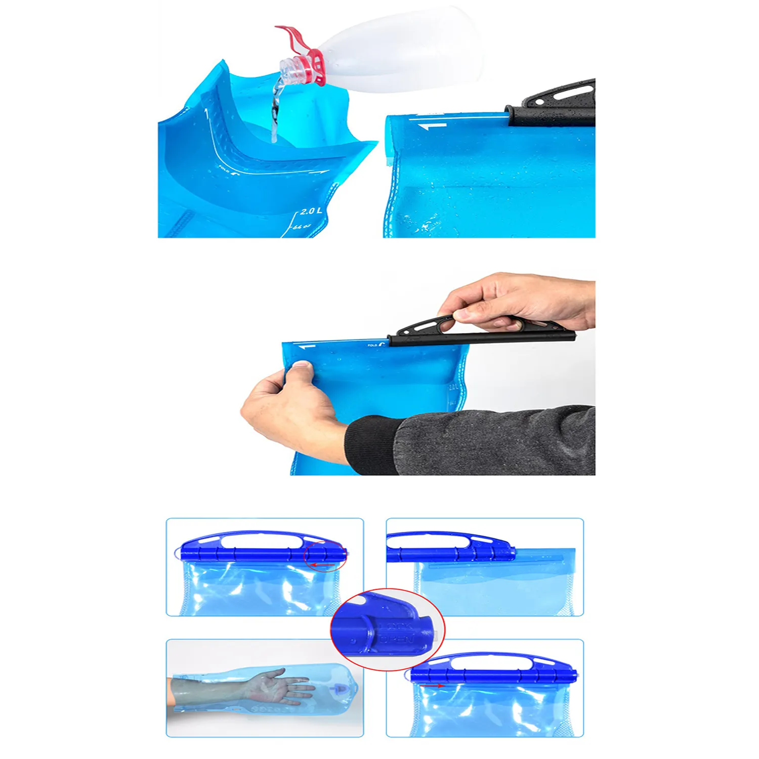 2L Drinking Bag Filter With Straw 2