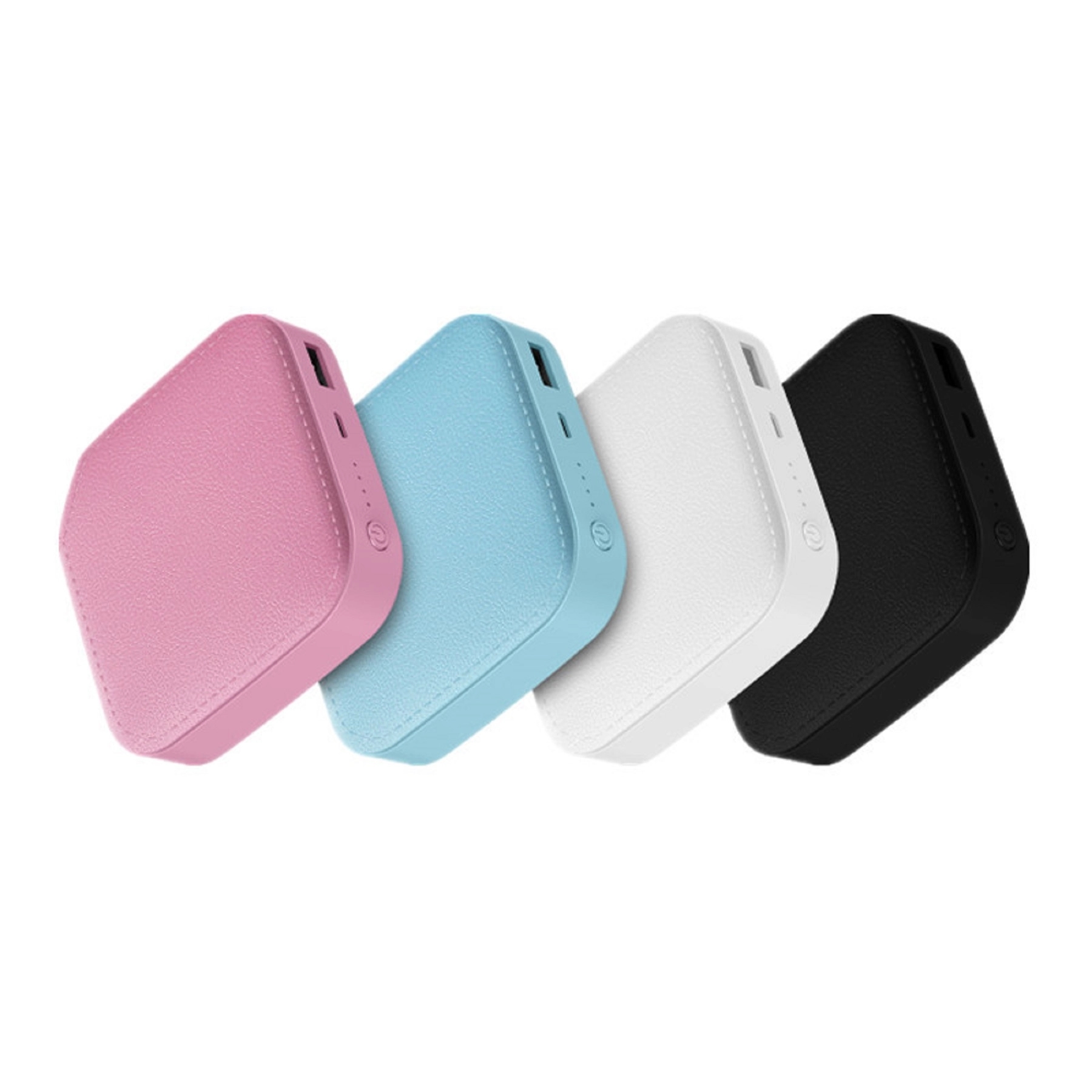 6000 mA Mini Leather Grain Power Bank 3