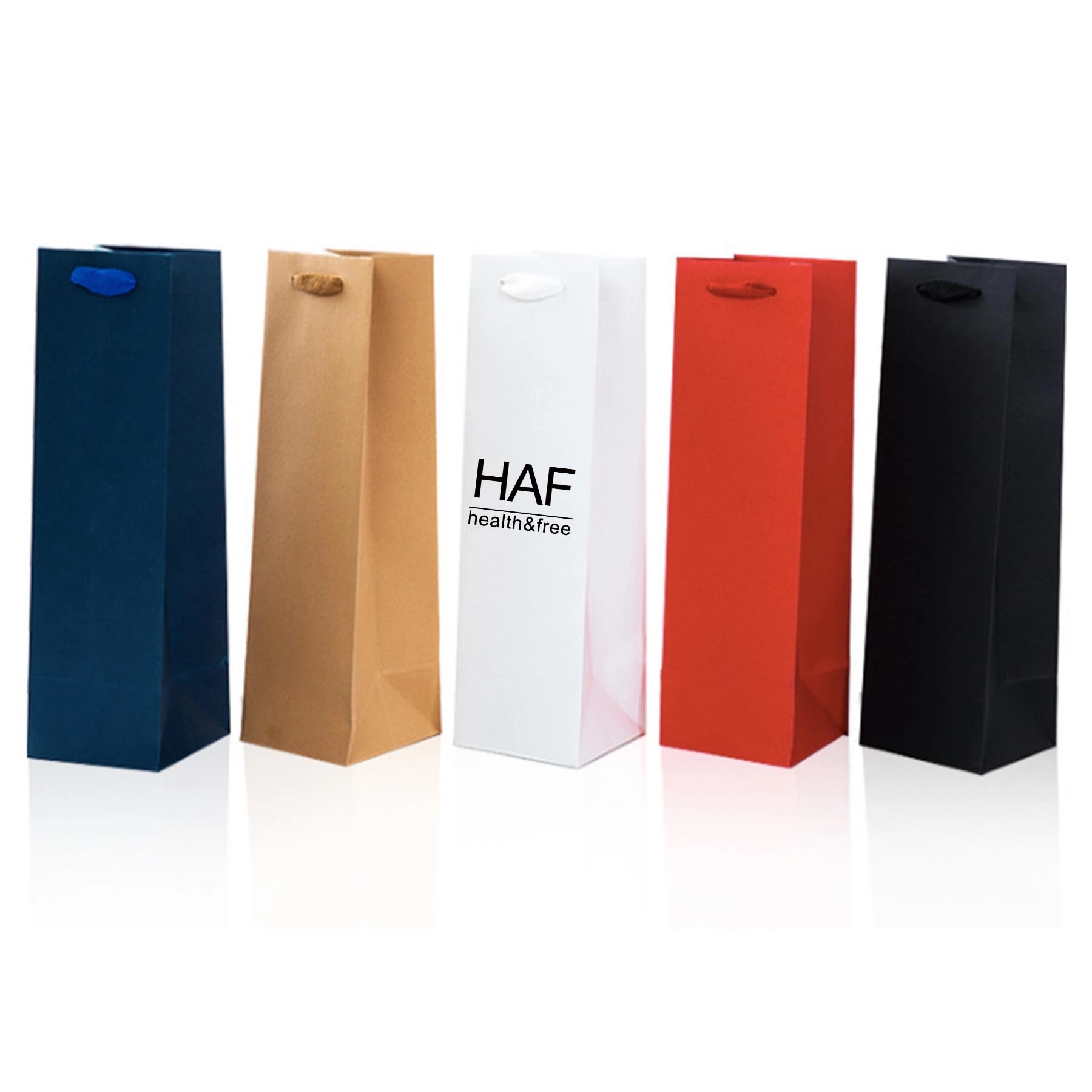 Kraft Paper Wine Tote Gift Bag 1