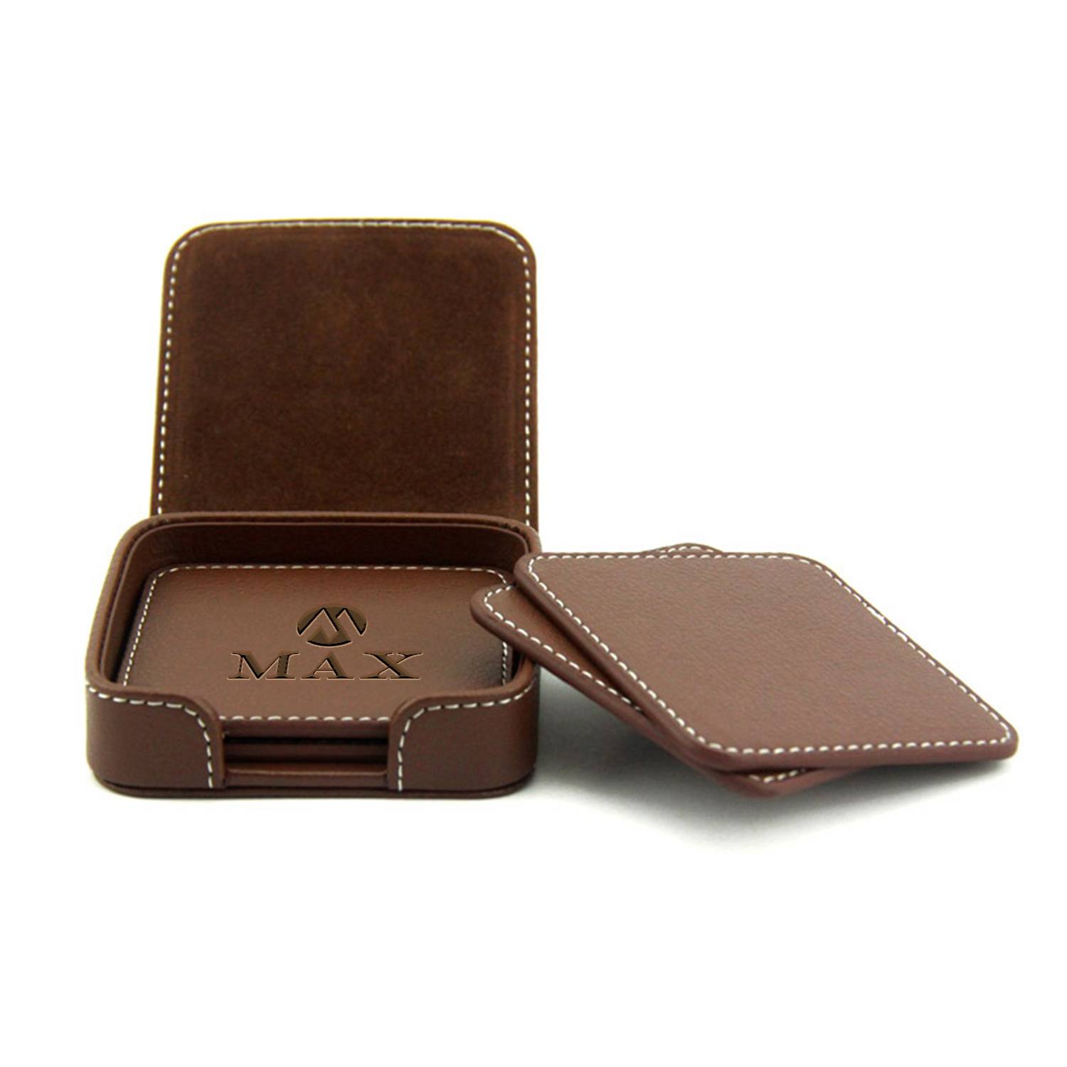 PU Leather Insulated Coaster Set 3