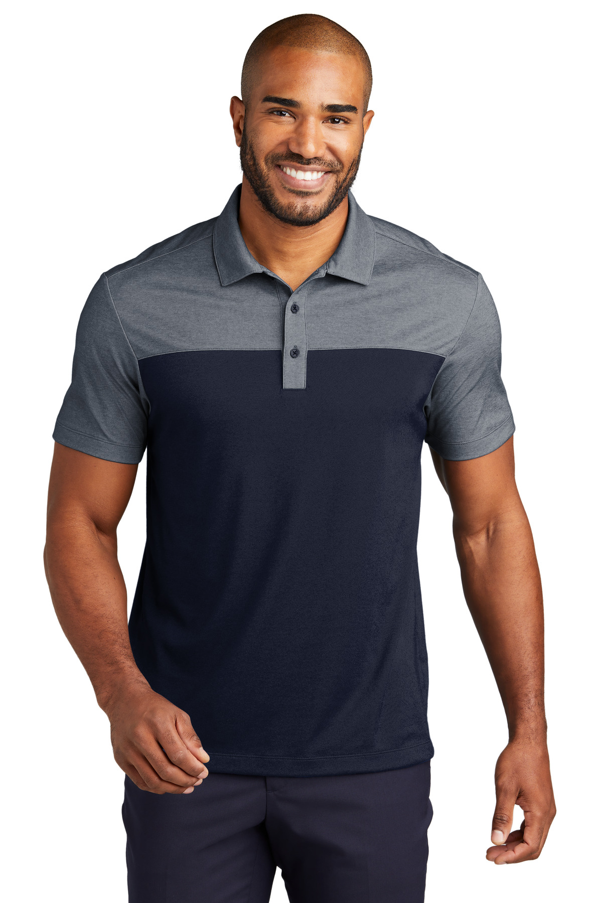 Port Authority Fine Pique Blend Blocked Polo K831 22