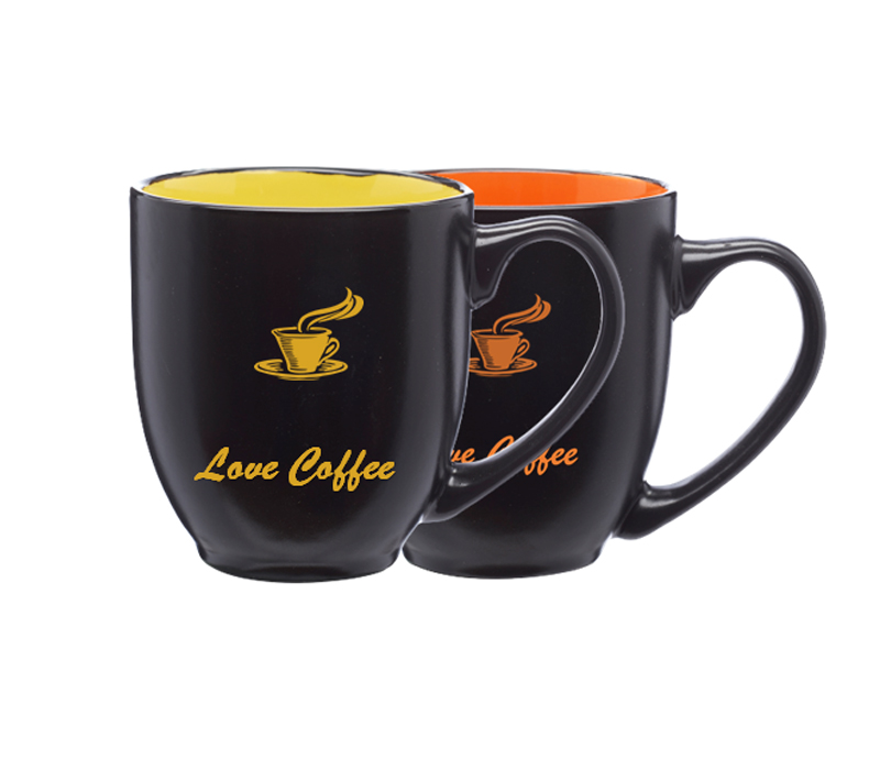 Two-Tone Black Matte Ceramic Mug, 16 oz. 13