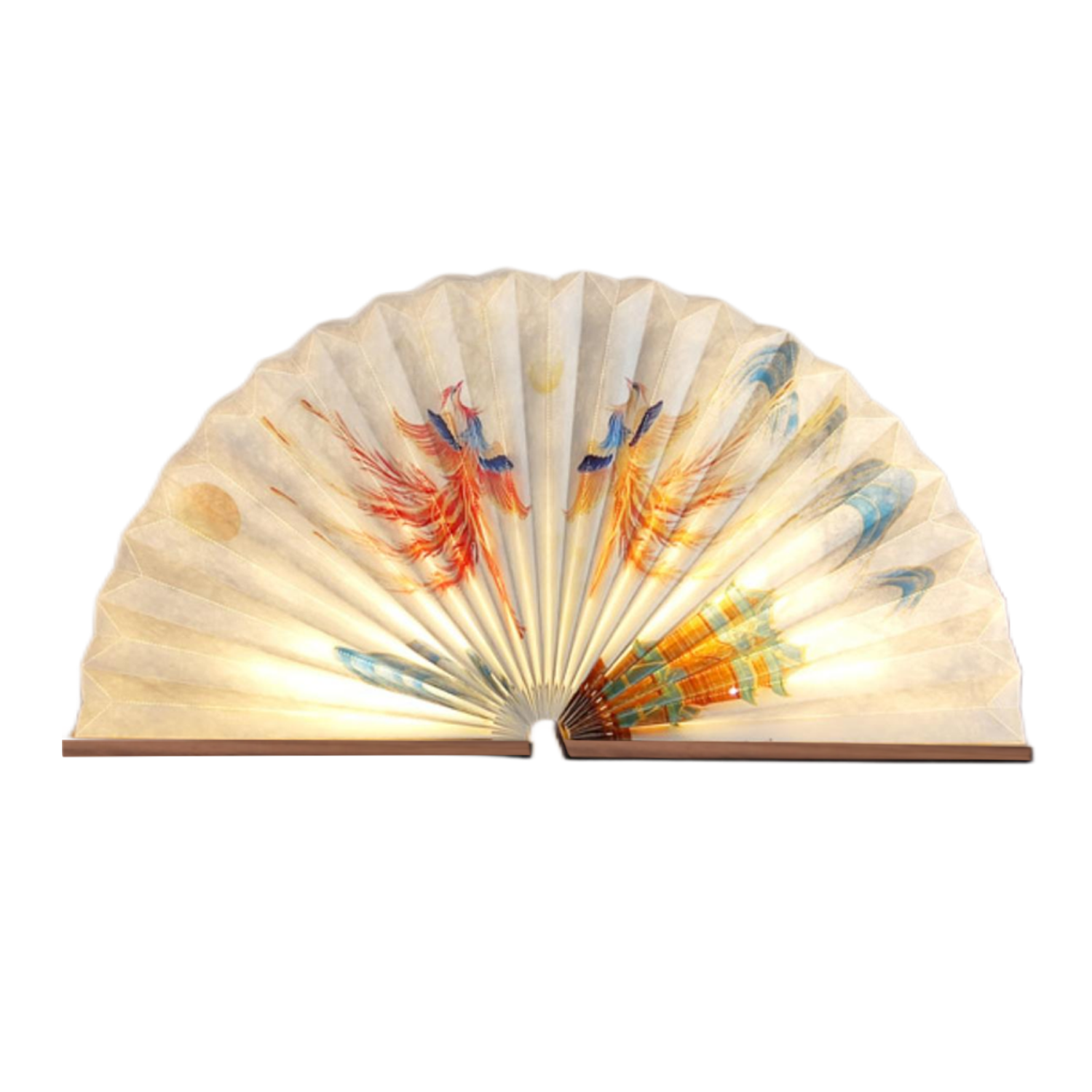Exotic LED Fan Shape Folding Portable Accordio Light Lamp 6