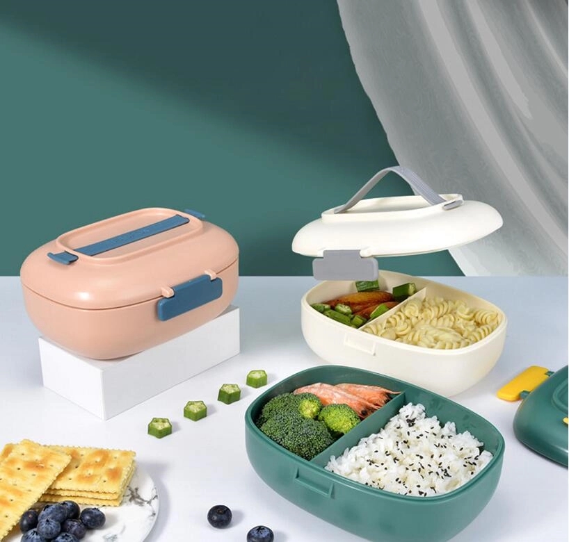 29oz Plastic Bento Box with Carrying Handles 2
