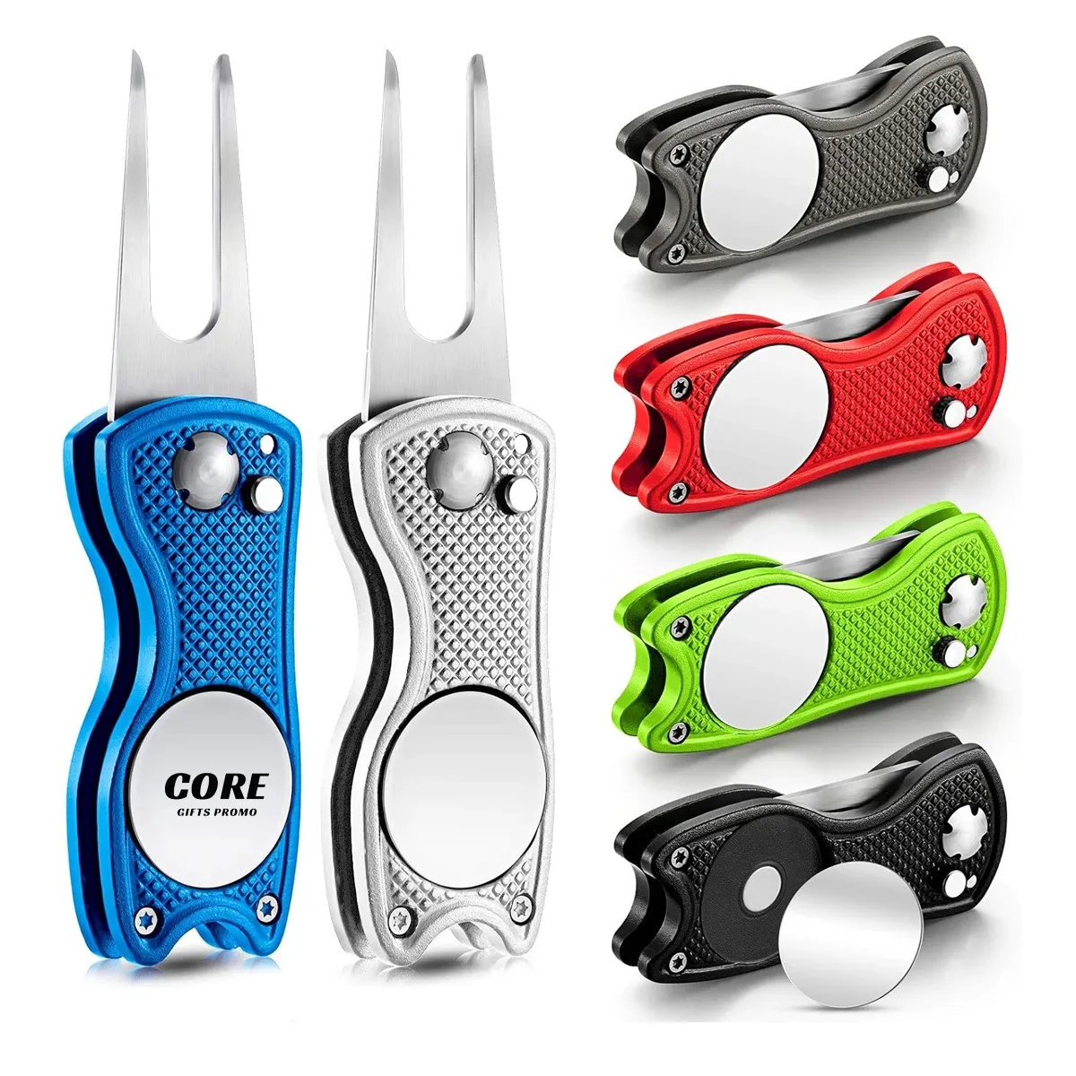 Foldable Metal Golf Divot Tool 1