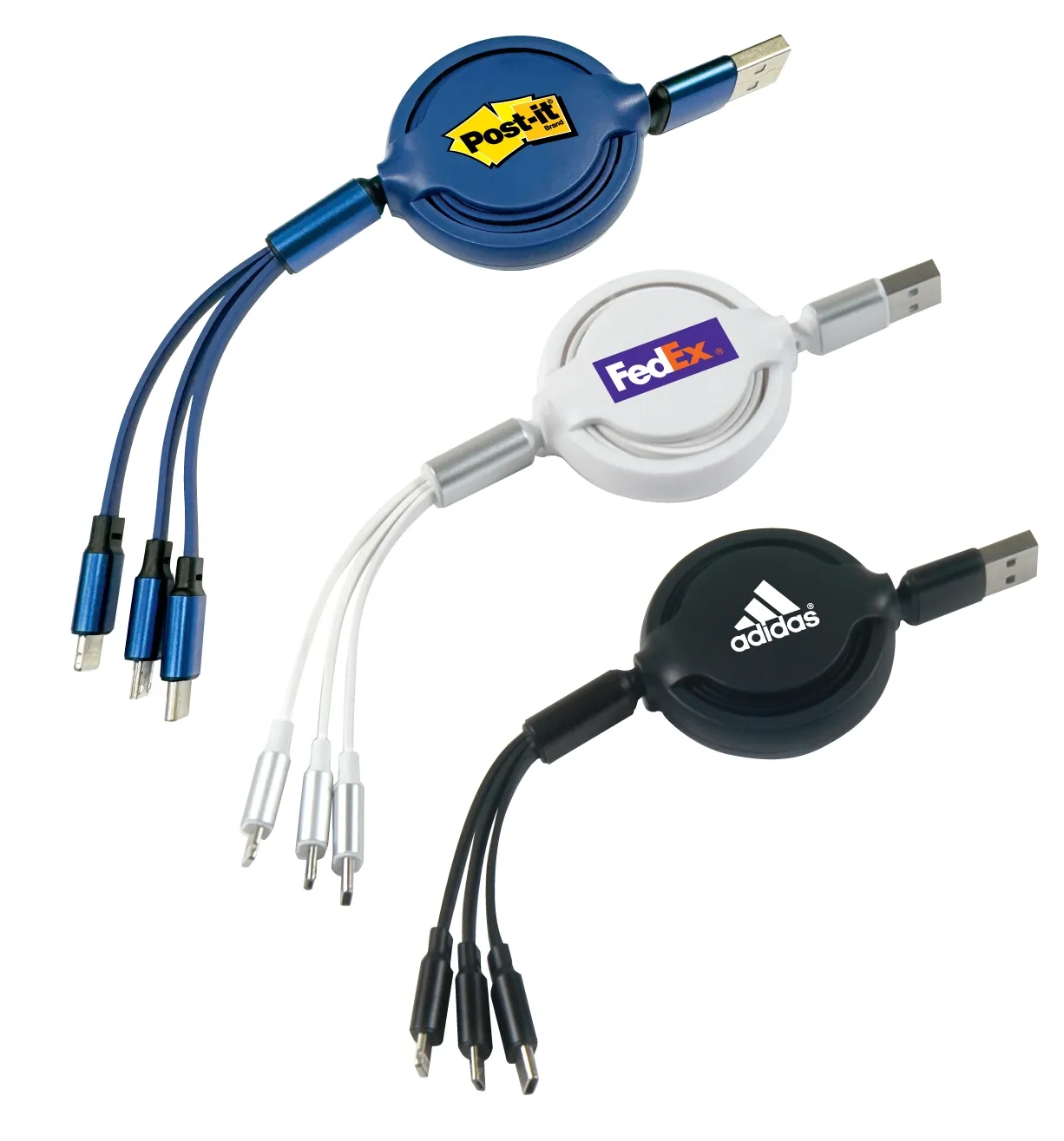 4 Ft. Retractable 3 in 1 Charging Cable 1