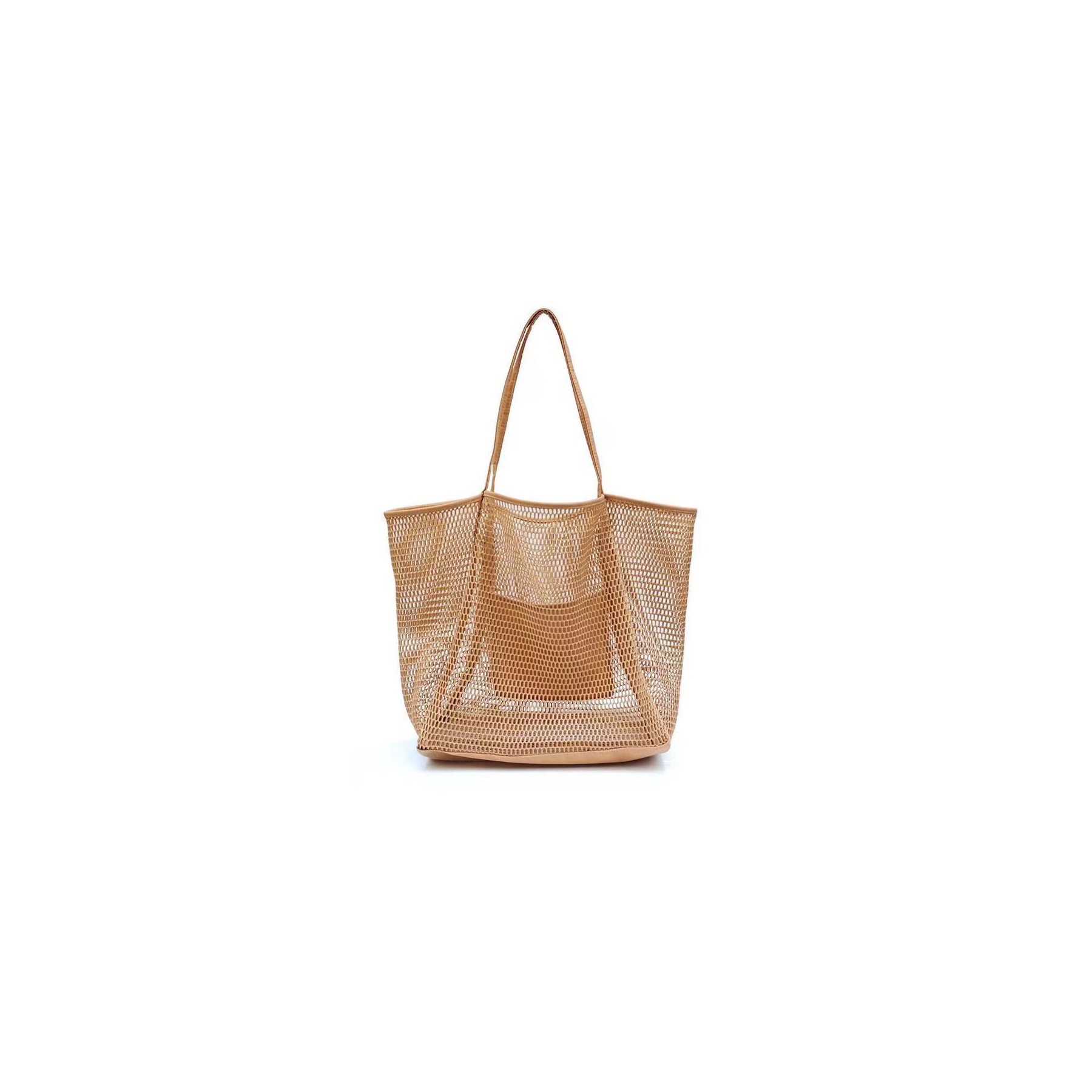 Mesh Beach Tote Women Shoulder Handbag 4