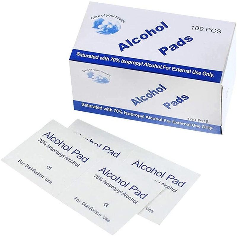 100Pcs/pack Alcohol Prep Pads Wipes 1