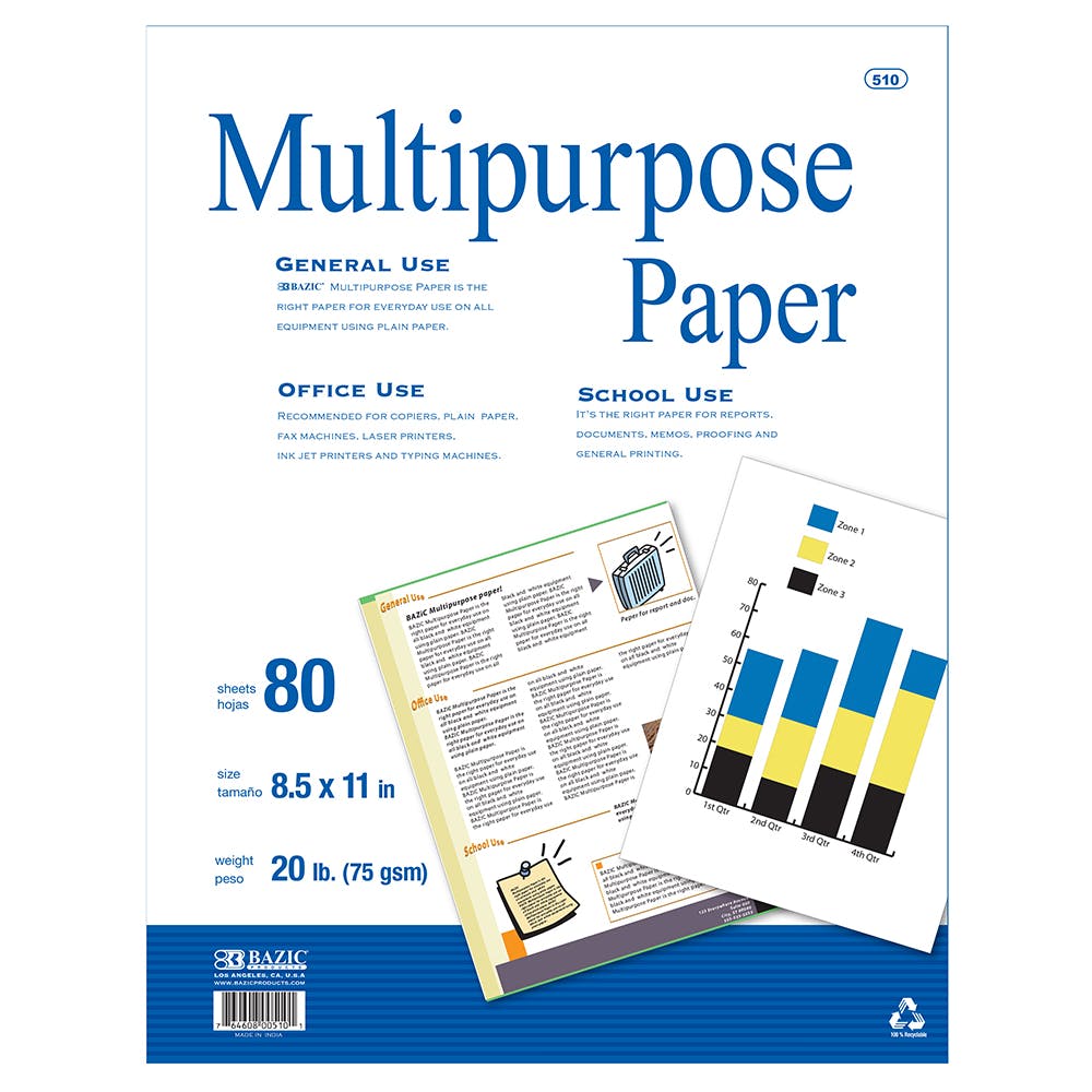 Multipurpose Plain Paper - 50 Sheets White 2