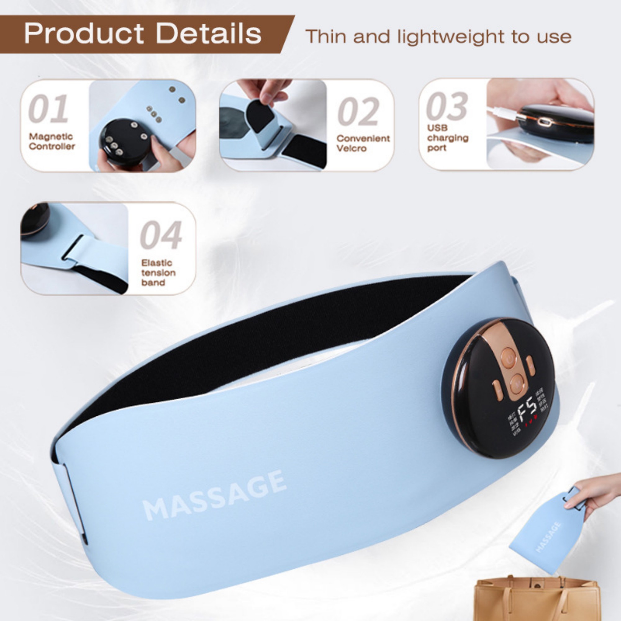Heated Massage Belt With 8 Modes 7