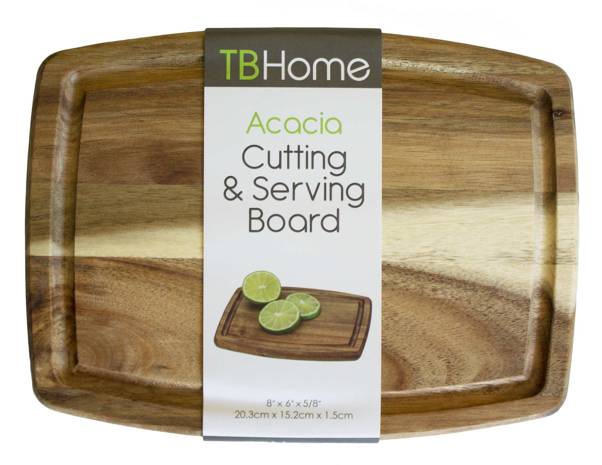 TB Home® 8" Acacia Cutting Board 3