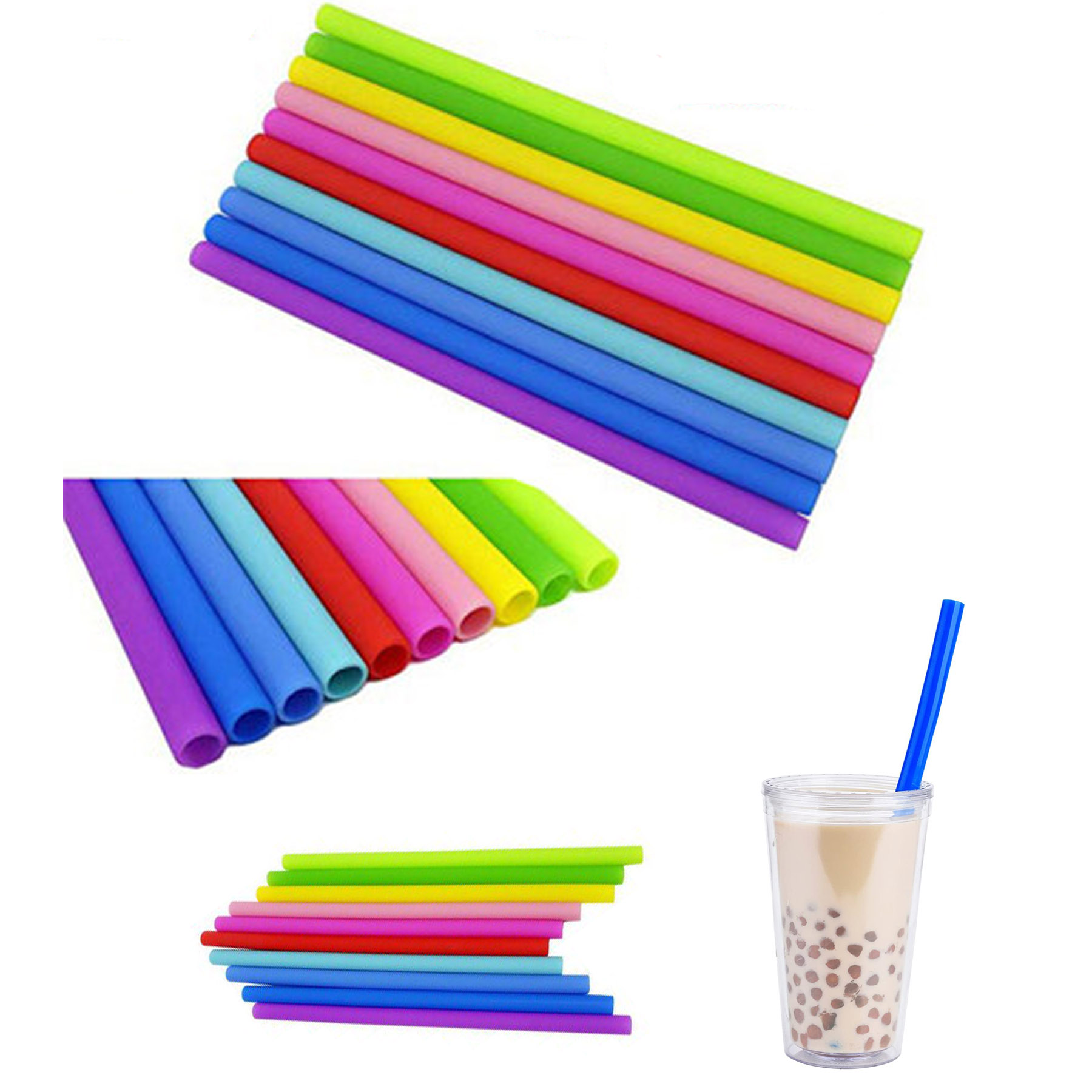 Flexible Silicone Drinking Straws 2
