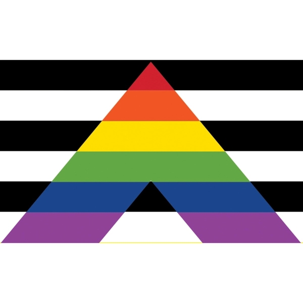 Straight Ally Motorcycle Flag 2