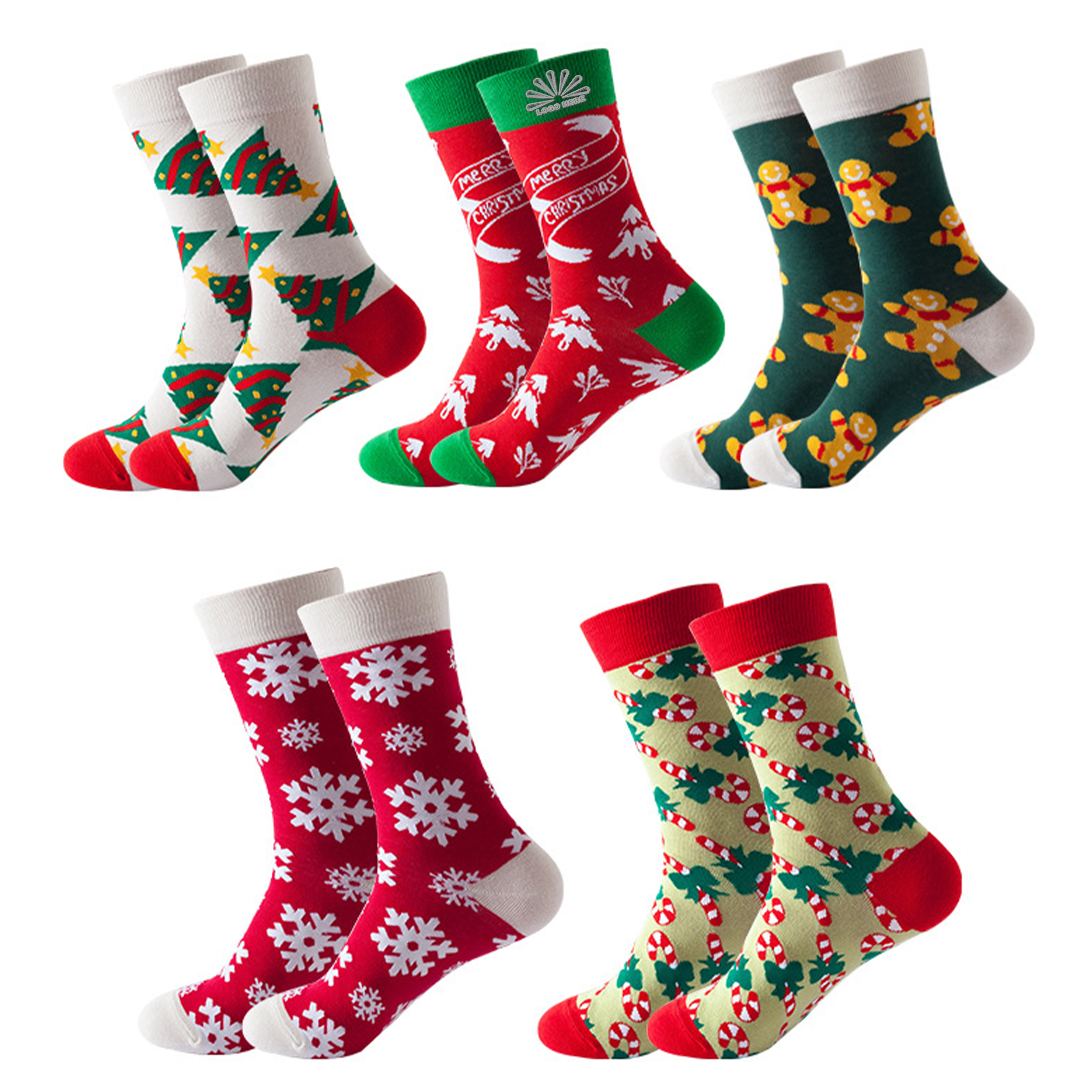 Comfortable Winter Socks with Custom Logo 2