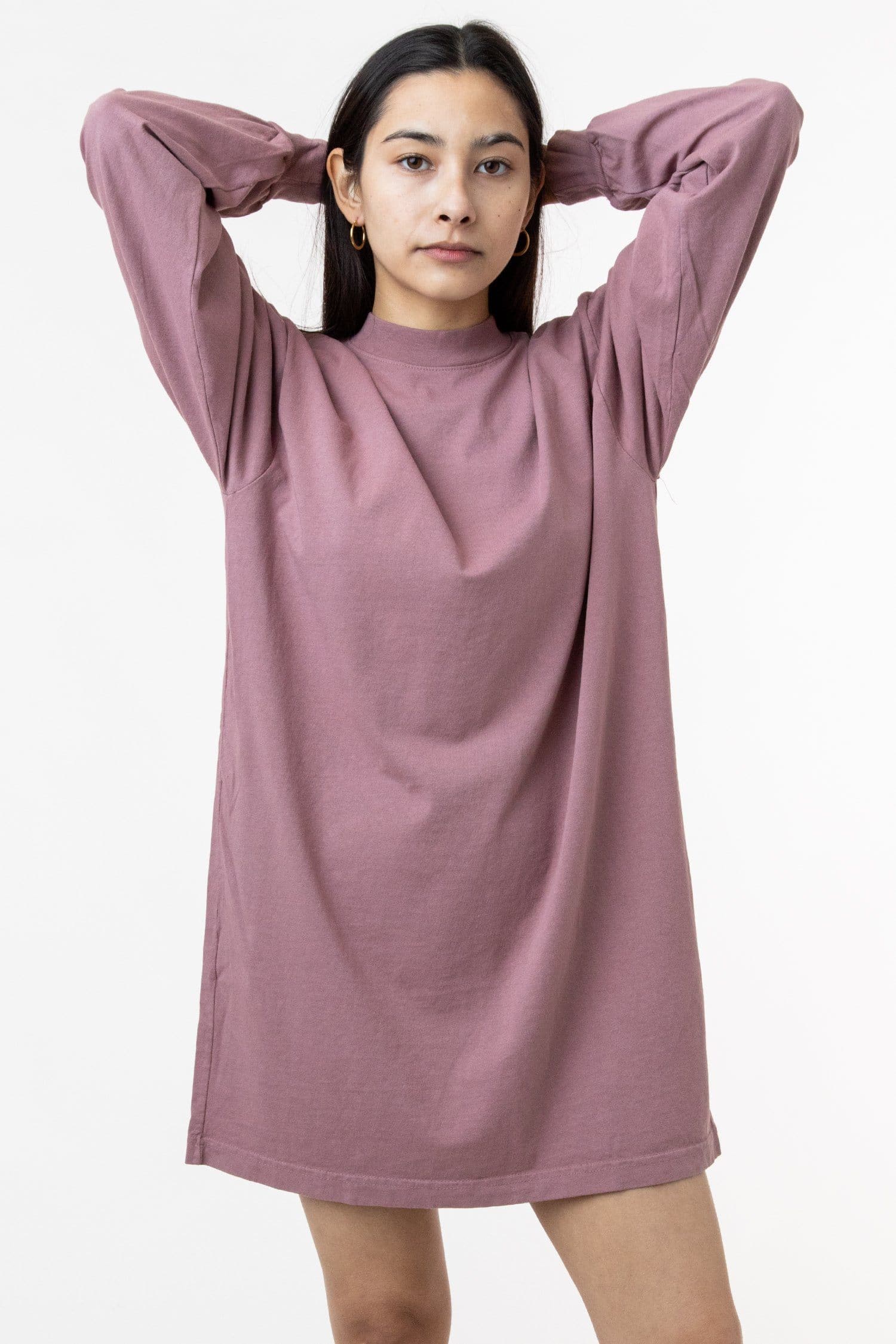 18/1 L/S MOCK NECK DRESS 18