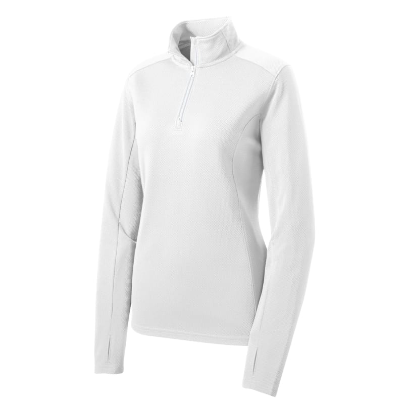 Sport-Tek Women's Sport-Wick Textured 1/4-Zip Pullover. 5