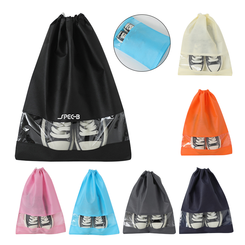 Travel Shoe Bags Waterproof Nylon with Zipper for Men & Wome 2